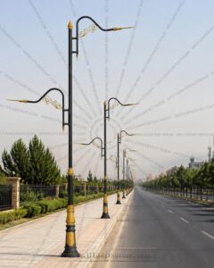پایه چراغ خیابانی دکوراتیو توسکا