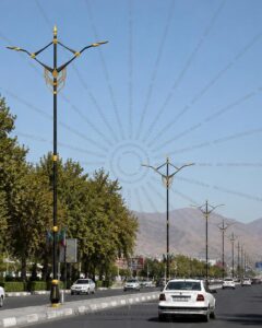 پایه چراغ خیابانی دکوراتیو طرح وارش