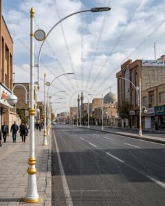 پایه چراغ خیابانی دکوراتیو طرح یارا