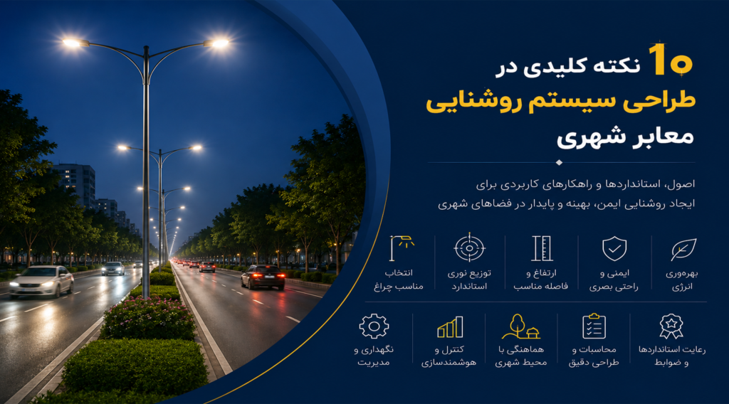 طراحی سیستم روشنایی معابر