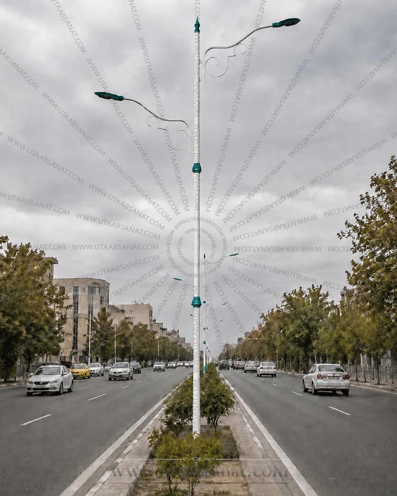 پایه چراغ خیابانی دکوراتیو طرح آپادانا