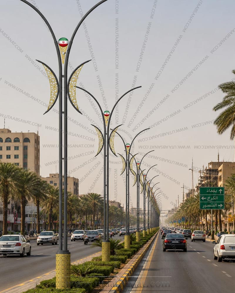 پایه چراغ خیابانی مدرن طرح ارنست