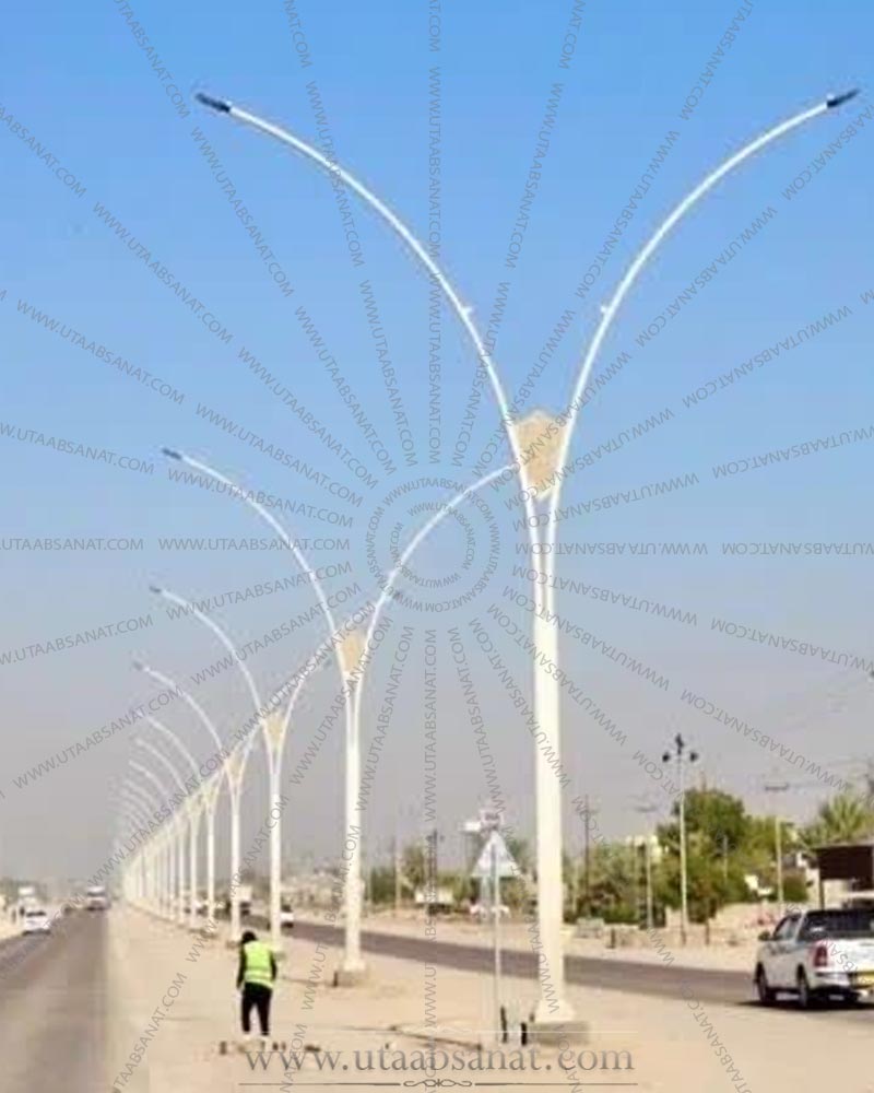 پایه چراغ خیابانی مینیمال طرح جیوکس