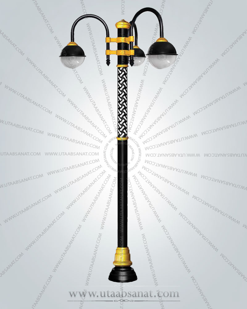 پایه چراغ پارکی دکوراتیو طرح رزیتا