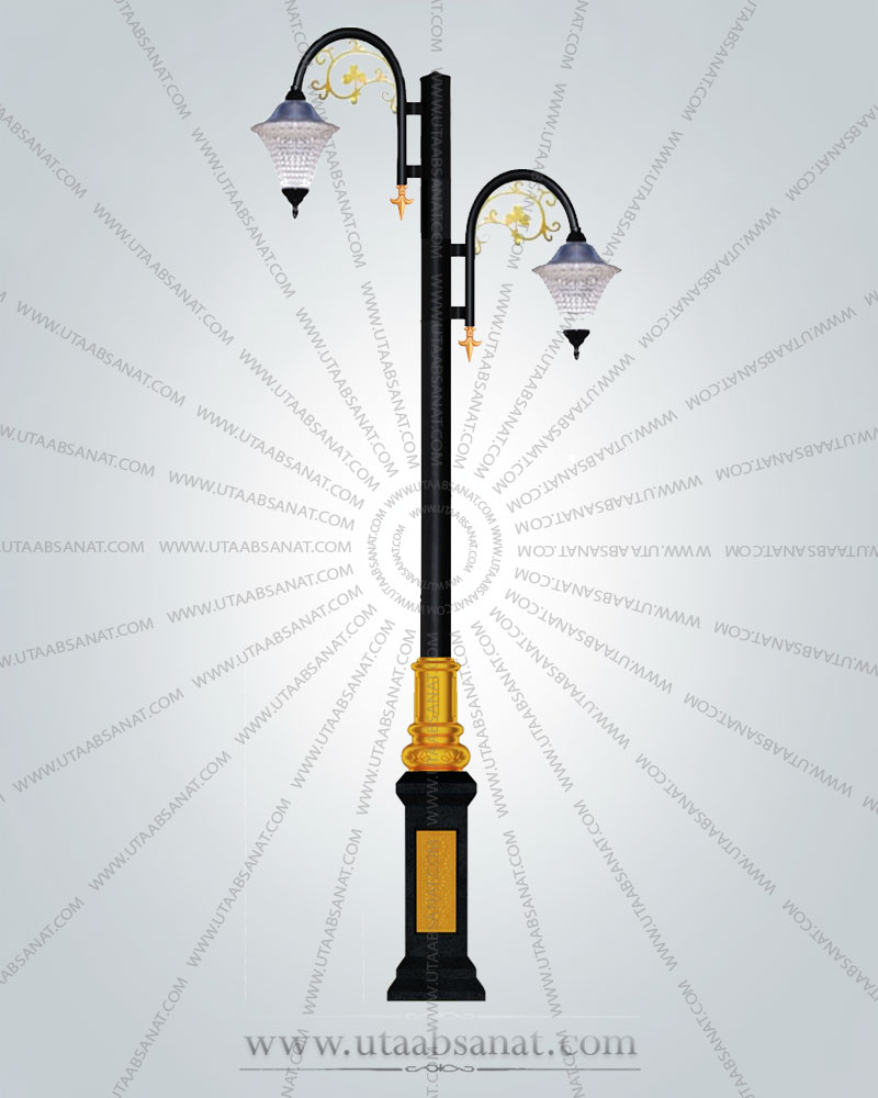 پایه چراغ پارکی دکوراتیو طرح مارال