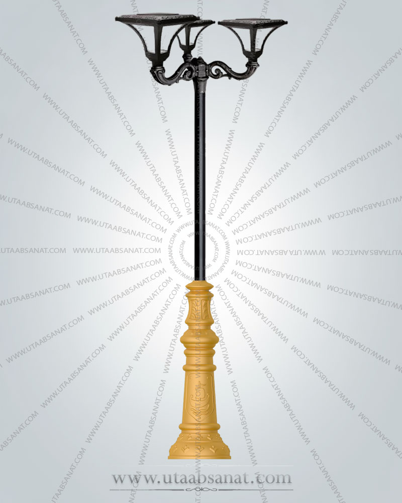 پایه چراغ پارکی دکوراتیو طرح هامان